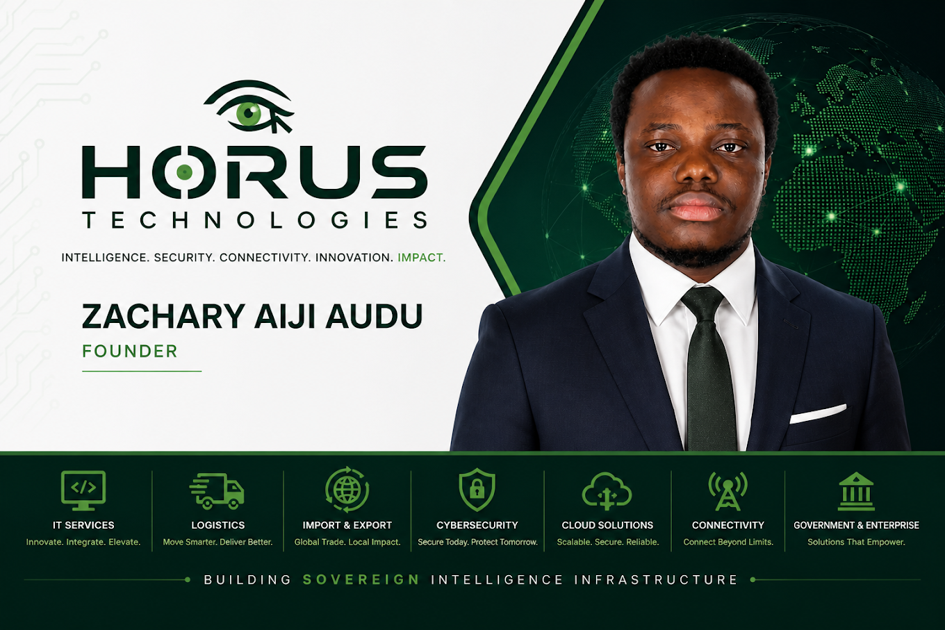 Horus Technologies founder Zachary Aiji Audu